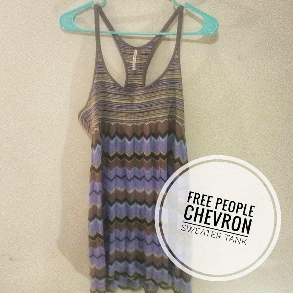 Free People Chevron Sweater Tank